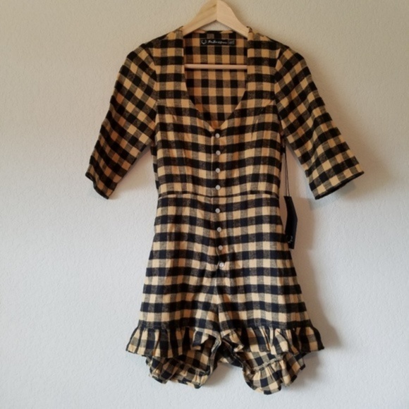 For Love And Lemons Pants - For Love & Lemons Wild West Romper size S NWT